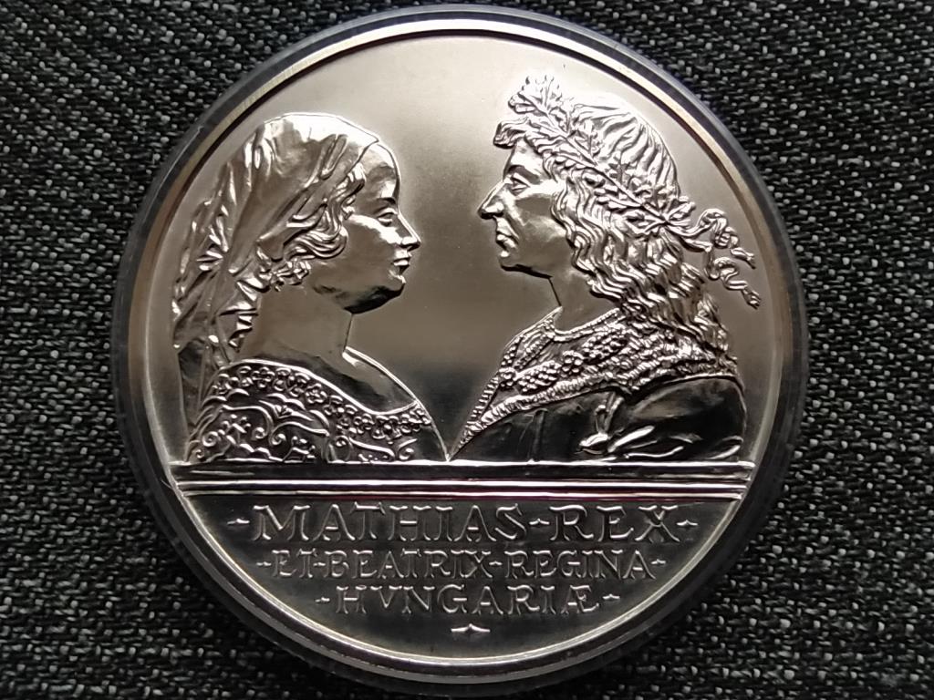 Regina Hungariae M&aacute;ty&aacute;s &eacute;s Beatrix .900 ez&uuml;st 500 Forint