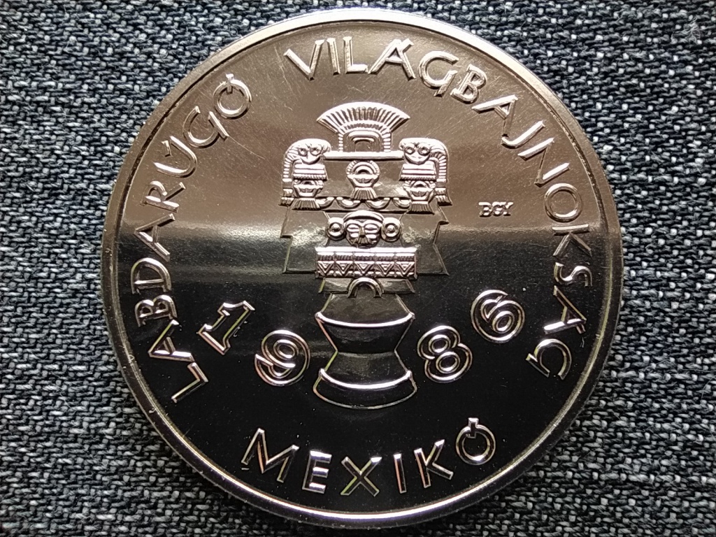 1986-os Labdar&uacute;g&oacute; VB, Mexik&oacute; r&eacute;z-nikkel-cink 100 Forint