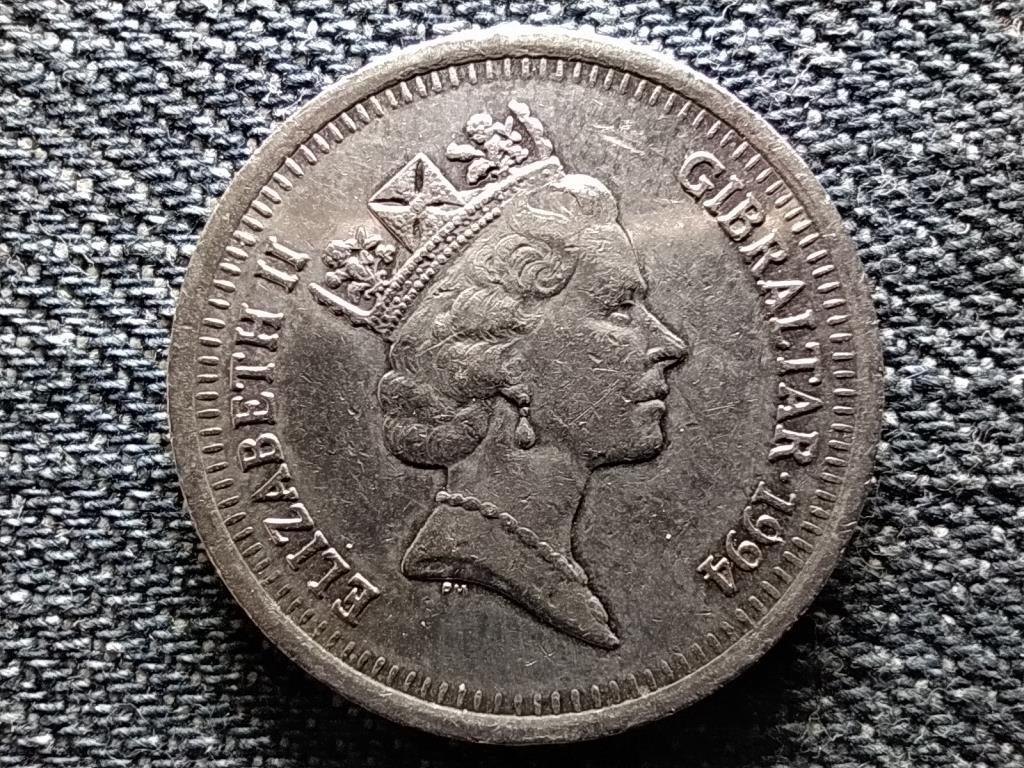 Gibralt&aacute;r II. Erzs&eacute;bet M&oacute;r v&aacute;r 10 penny
