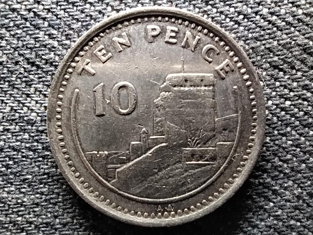 Gibralt&aacute;r II. Erzs&eacute;bet M&oacute;r v&aacute;r 10 penny