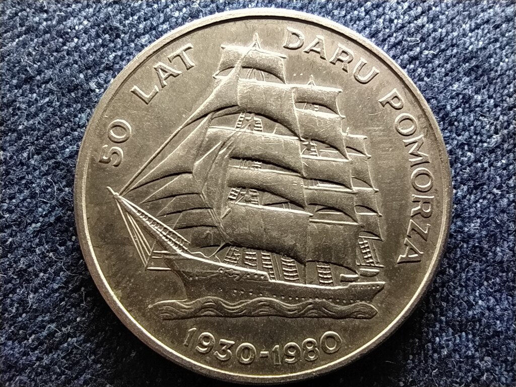 Lengyelorsz&aacute;g Daru Pomorza kik&eacute;pzőhaj&oacute; 50. &eacute;vfordul&oacute;ja 20 Zloty