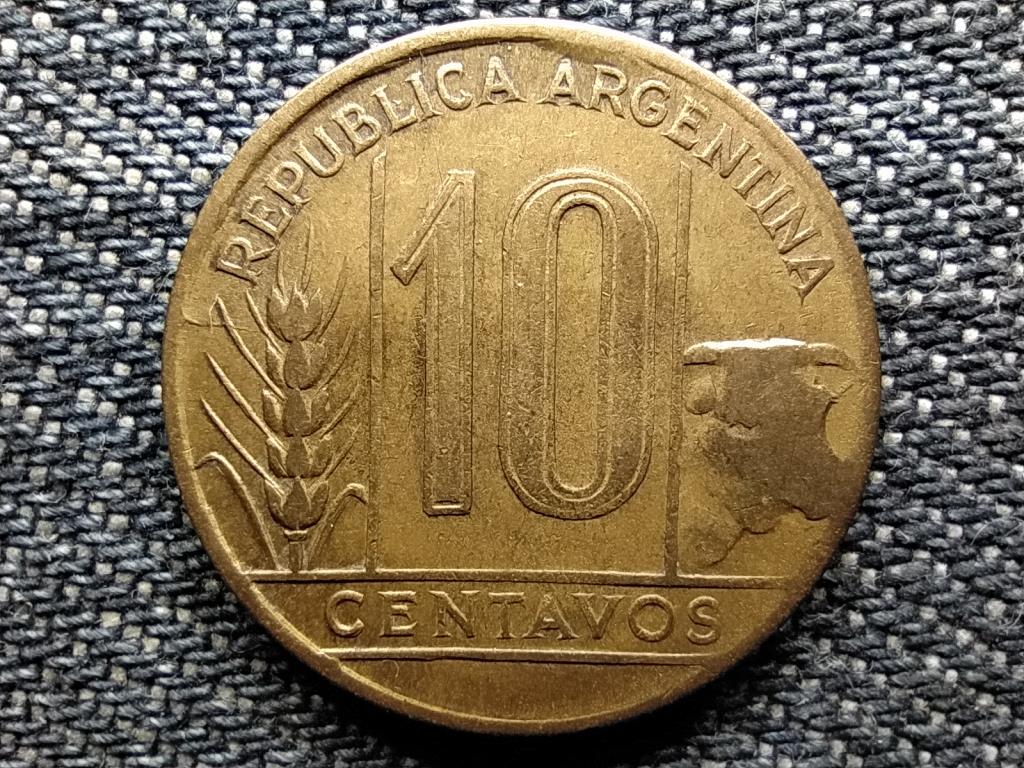 Argent&iacute;na Sz&ouml;vets&eacute;gi tartom&aacute;ny (1861-0) 10 Centavo