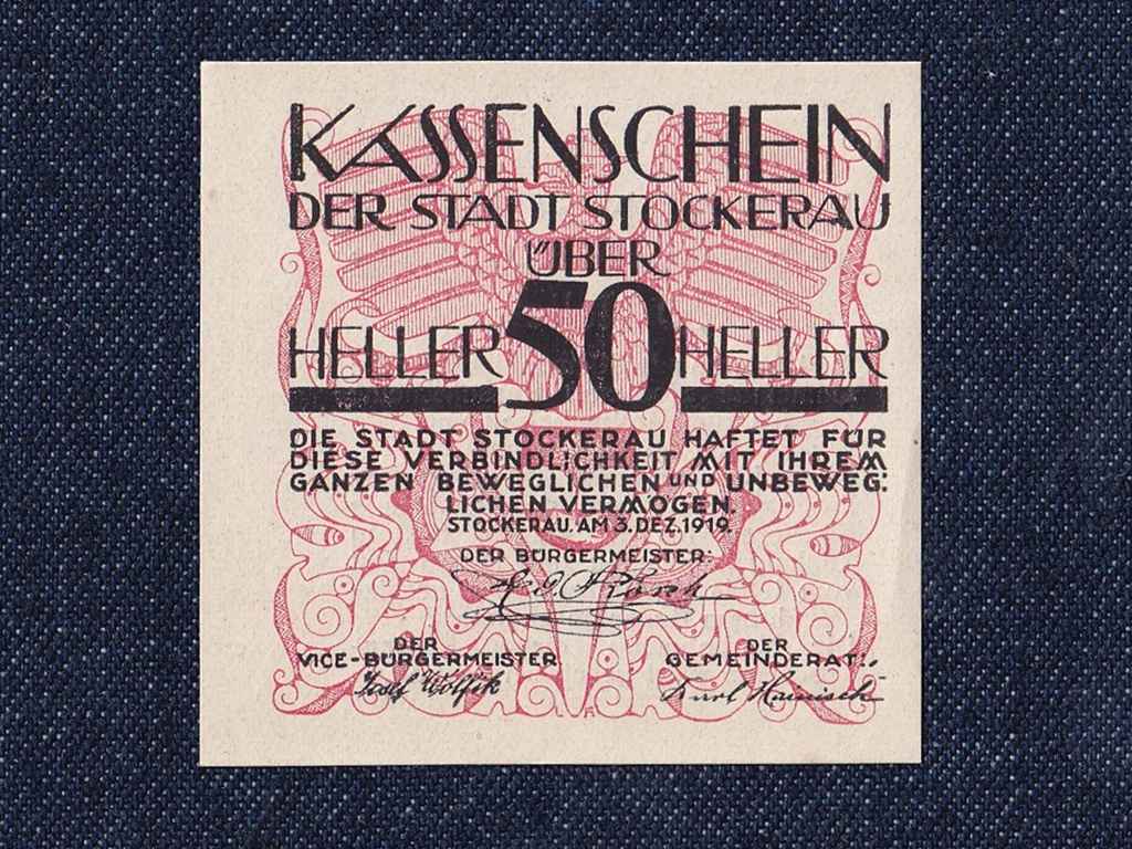 Ausztria Stockerau 50 heller sz&uuml;ks&eacute;gp&eacute;nz
