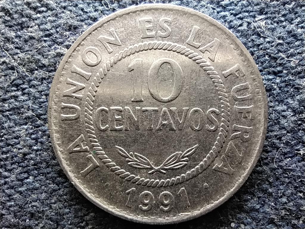 Bol&iacute;via K&ouml;zt&aacute;rsas&aacute;g (1825-2009) 10 Centavo
