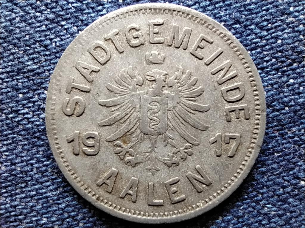 N&eacute;metorsz&aacute;g W&uuml;rttemberg sz&ouml;vets&eacute;gi &aacute;llam, Aalen v&aacute;rosa 50 Pfennig sz&uuml;ks&eacute;gp&eacute;nz