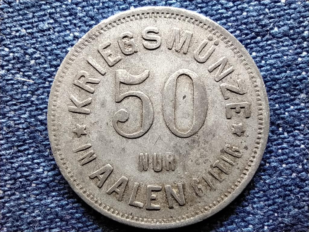 N&eacute;metorsz&aacute;g W&uuml;rttemberg sz&ouml;vets&eacute;gi &aacute;llam, Aalen v&aacute;rosa 50 Pfennig sz&uuml;ks&eacute;gp&eacute;nz