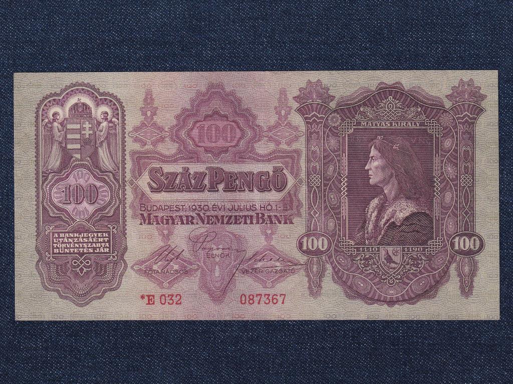 M&aacute;sodik sorozat (1927-1932) csillagos 100 Pengő bankjegy