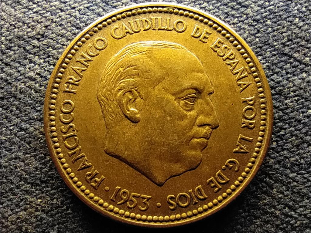 Spanyolorsz&aacute;g Francisco Franco (1936-1975) 2 1/2 Peseta 1953