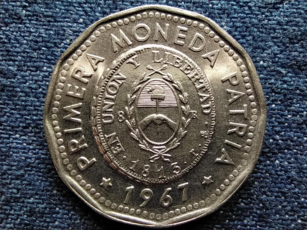 Argent&iacute;na A nemzeti p&eacute;nzver&eacute;s első kiad&aacute;sa 1813-ban 25 Peso