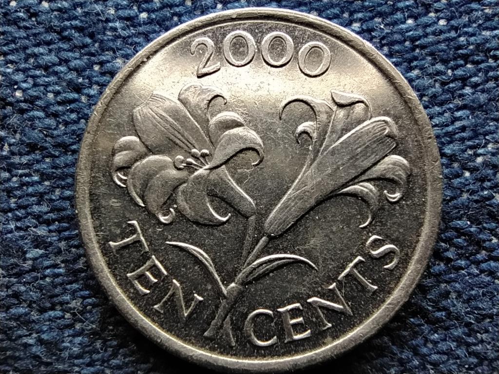 Bermuda II. Erzs&eacute;bet (1952-1961) 10 Cent