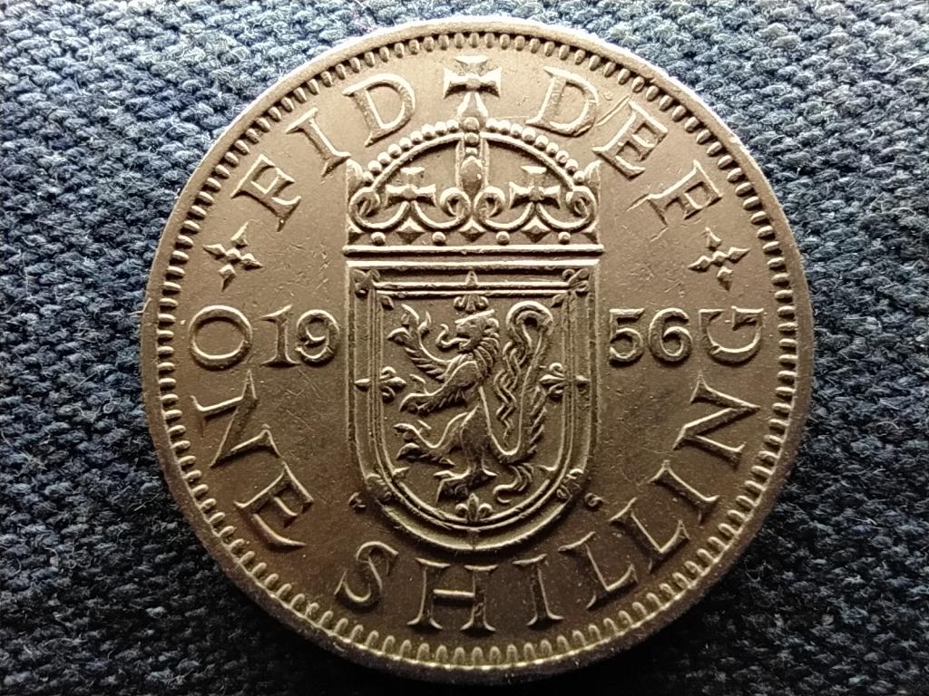 Anglia II. Erzs&eacute;bet (1952-) sk&oacute;t c&iacute;merpajzs 1 Shilling