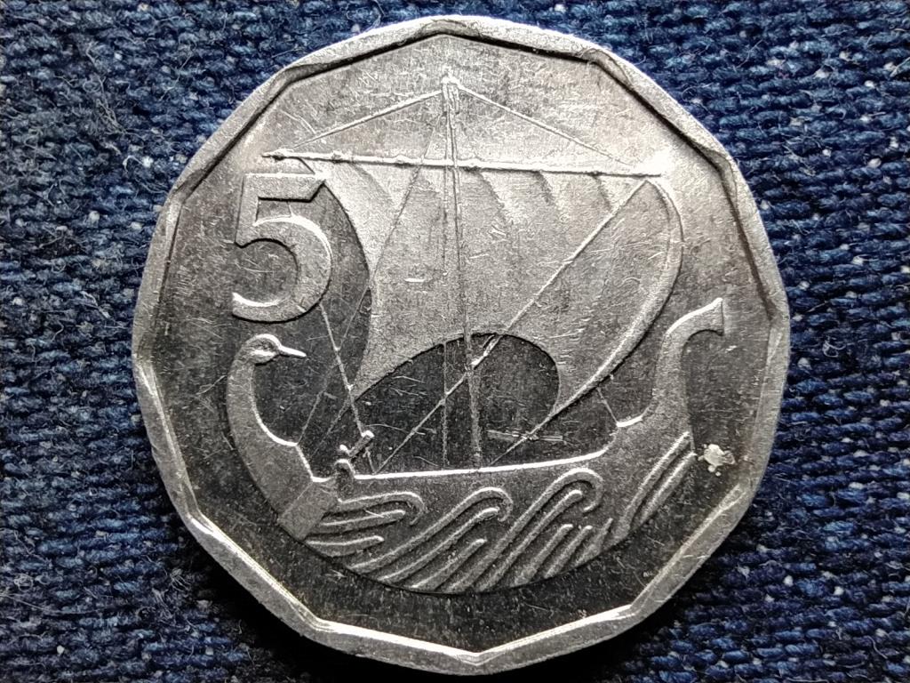Ciprus K&ouml;zt&aacute;rsas&aacute;g (1960-0) 5 Mil
