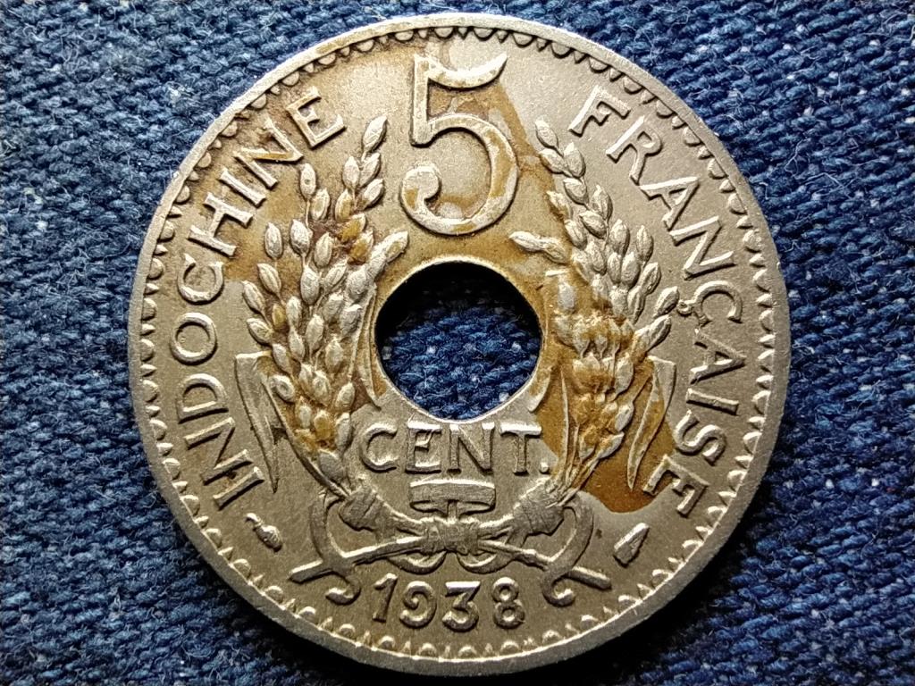 Franciaorsz&aacute;g Indok&iacute;na 5 Centimes