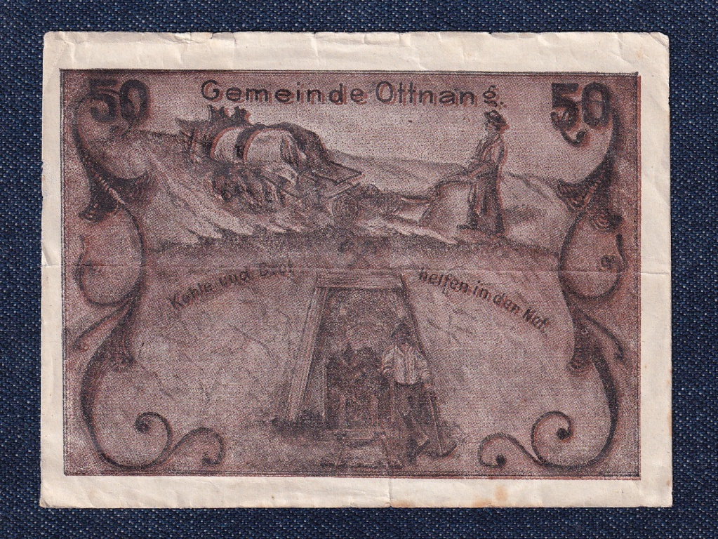 Ausztria Ottnang 50 heller sz&uuml;ks&eacute;gp&eacute;nz