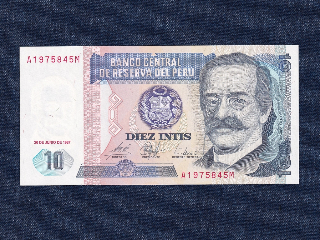Peru 10 inti bankjegy