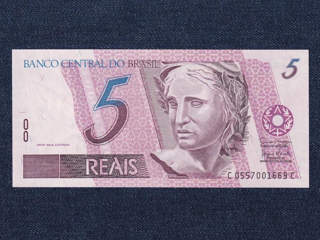 Braz&iacute;lia Brazil Sz&ouml;vets&eacute;gi K&ouml;zt&aacute;rsas&aacute;g (1967-0) 5 Real bankjegy