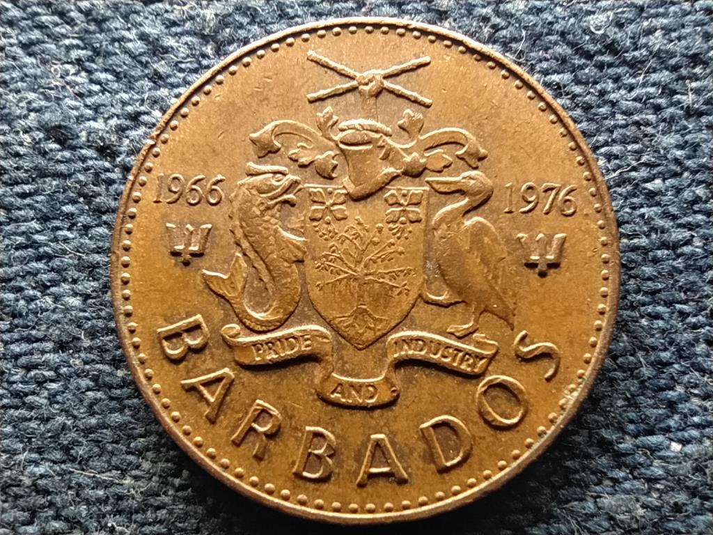 Barbados A f&uuml;ggetlens&eacute;g 10. &eacute;vfordul&oacute;ja 1 Cent