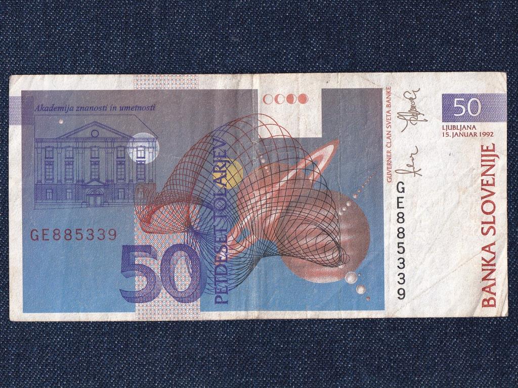 Szlov&eacute;nia 50 tolar bankjegy