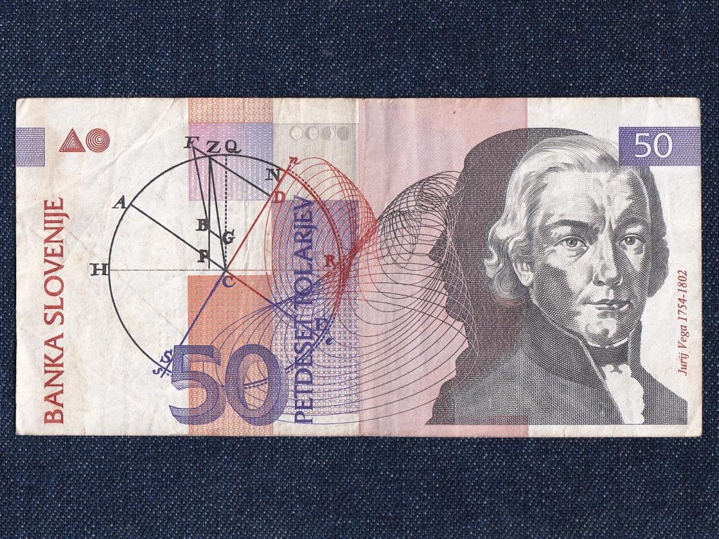 Szlov&eacute;nia 50 tolar bankjegy