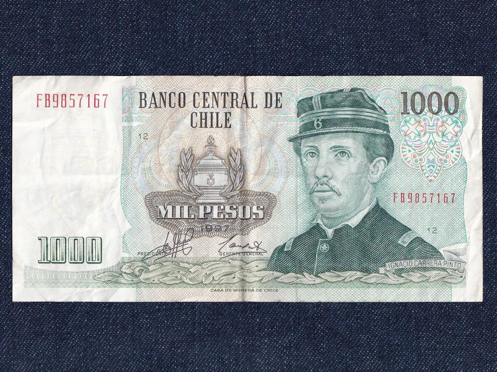 Chile K&ouml;zt&aacute;rsas&aacute;g (1818-0) 1000 Peso bankjegy