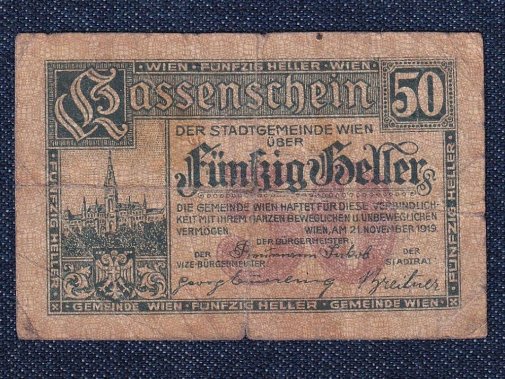 Ausztria 50 heller sz&uuml;ks&eacute;gp&eacute;nz