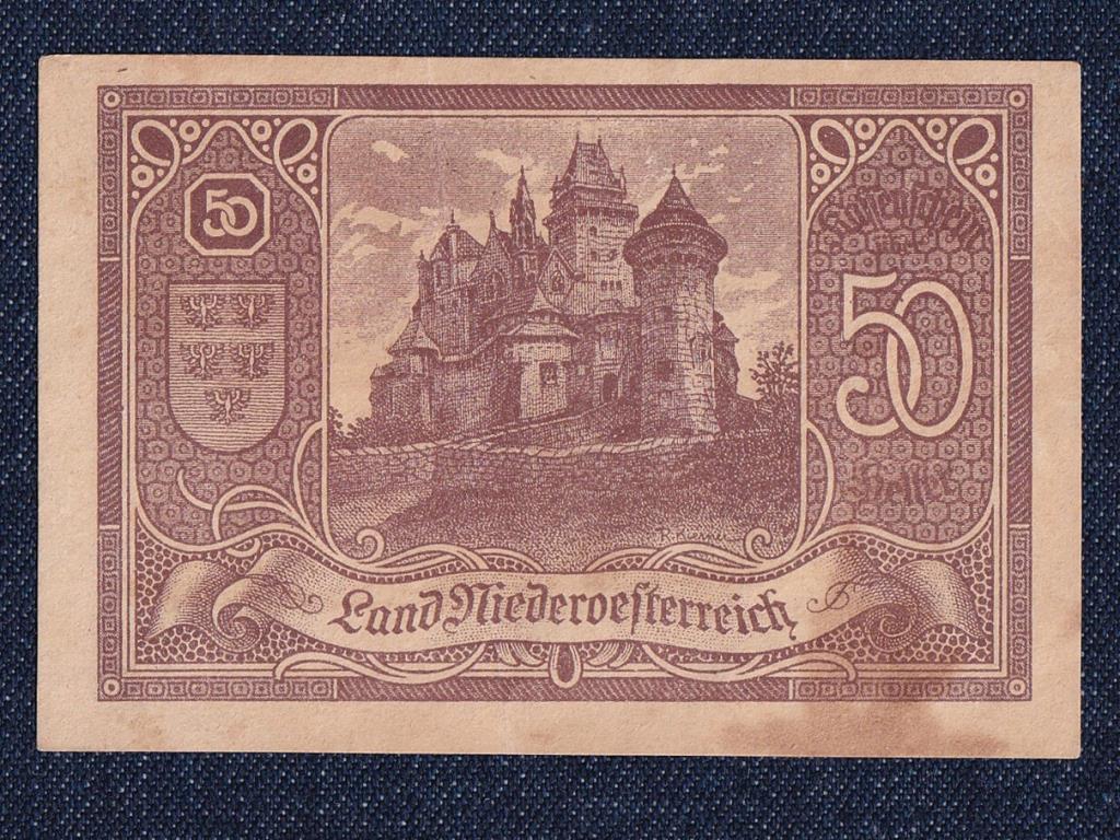 Ausztria Nieder&ouml;sterreich 50 heller sz&uuml;ks&eacute;gp&eacute;nz