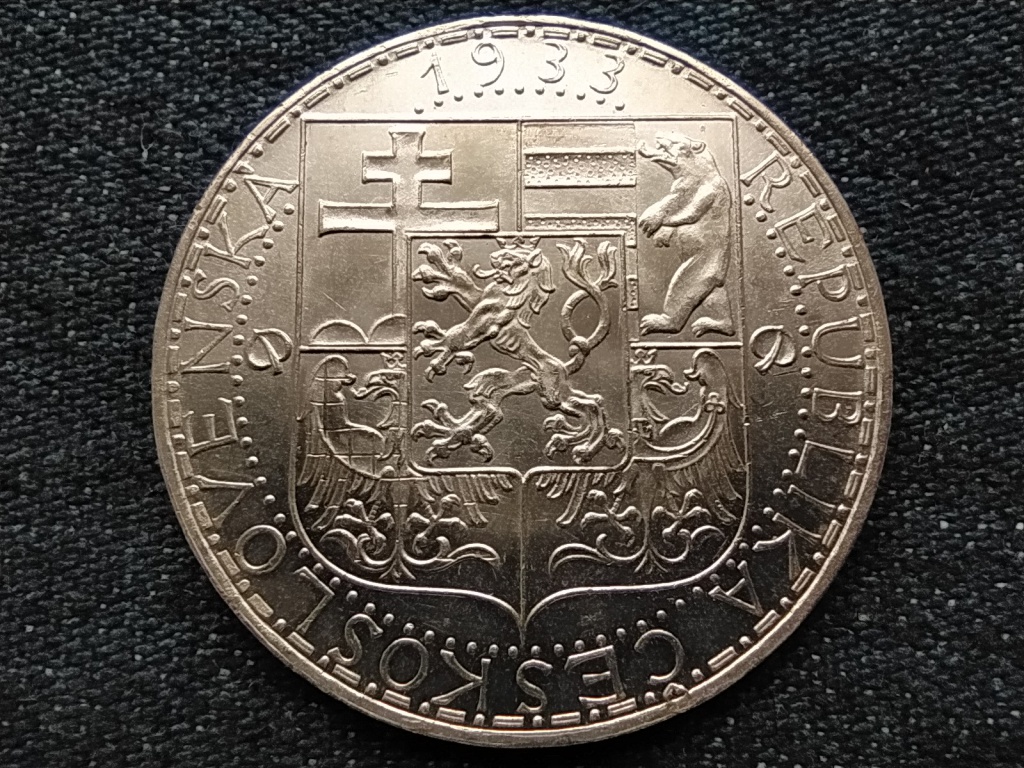 Csehszlov&aacute;kia Első K&ouml;zt&aacute;rsas&aacute;g (1918-1938) .700 Ez&uuml;st 20 Korona