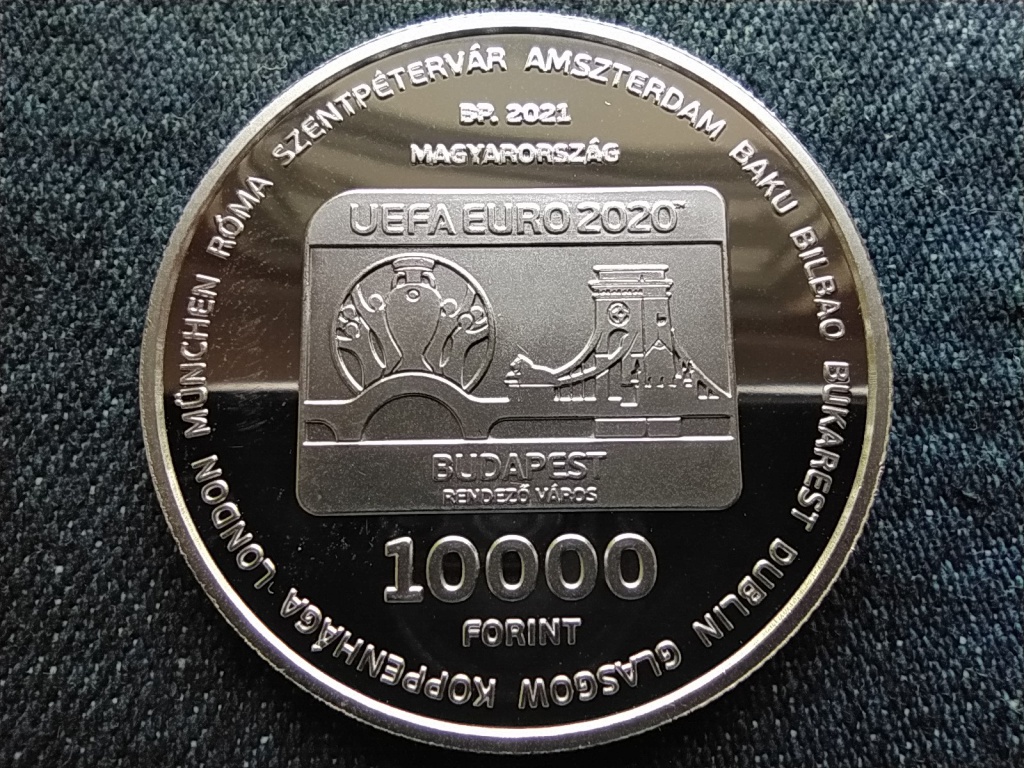 XVI. UEFA Labdar&uacute;g&oacute;-Eur&oacute;pa-bajnoks&aacute;g .925 ez&uuml;st 10000 Forint