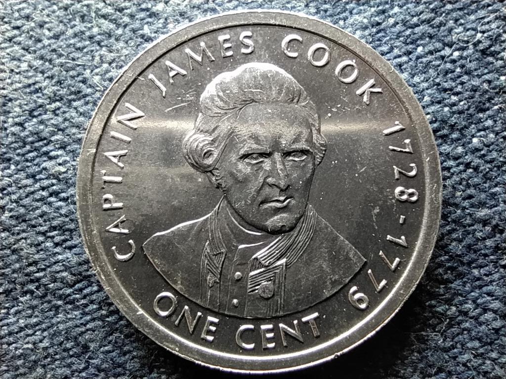 Cook-szigetek 275 &eacute;ve sz&uuml;letett James Cook 1 cent