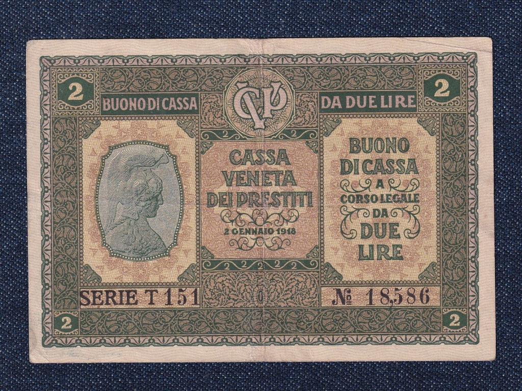 Olaszorsz&aacute;g Osztr&aacute;k-magyar megsz&aacute;ll&aacute;s 2 L&iacute;ra bankjegy