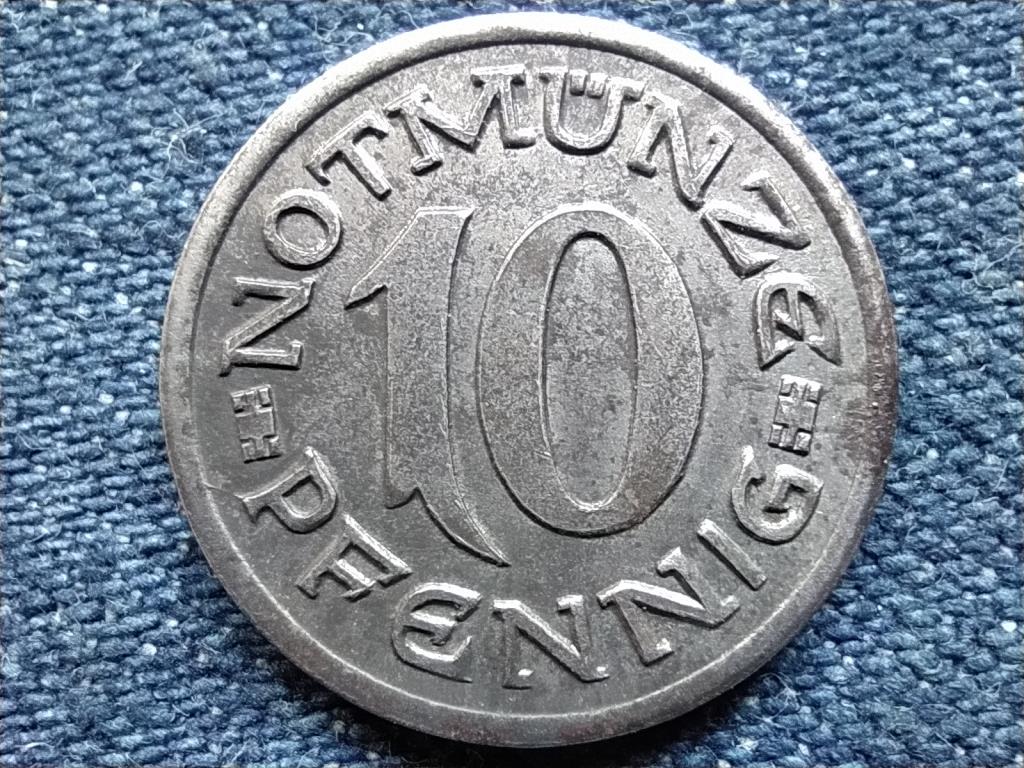 N&eacute;metorsz&aacute;g Aachen 10 Pfennig sz&uuml;ks&eacute;gp&eacute;nz