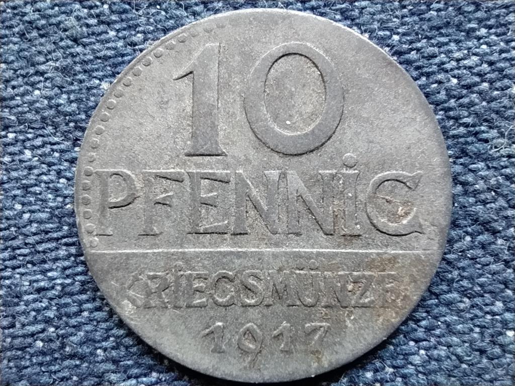 N&eacute;metorsz&aacute;g &Uuml;berlingen 10 Pfennig sz&uuml;ks&eacute;gp&eacute;nz