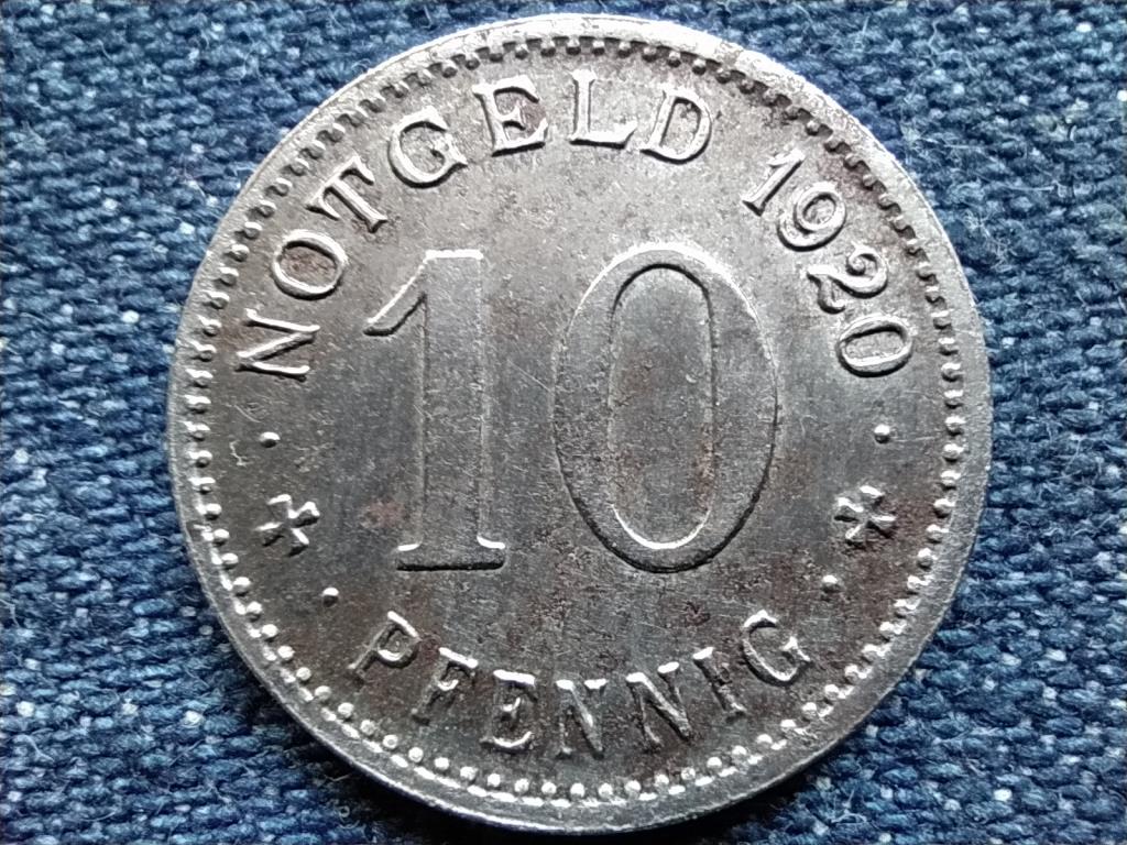 N&eacute;metorsz&aacute;g Lippstadt 10 Pfennig sz&uuml;ks&eacute;gp&eacute;nz