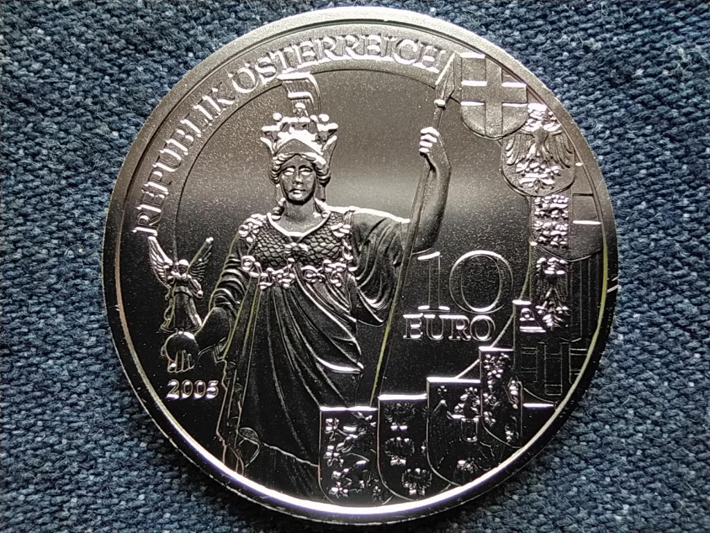 Ausztria 60 &eacute;ves a k&ouml;zt&aacute;rsas&aacute;g .925 ez&uuml;st 10 Euro