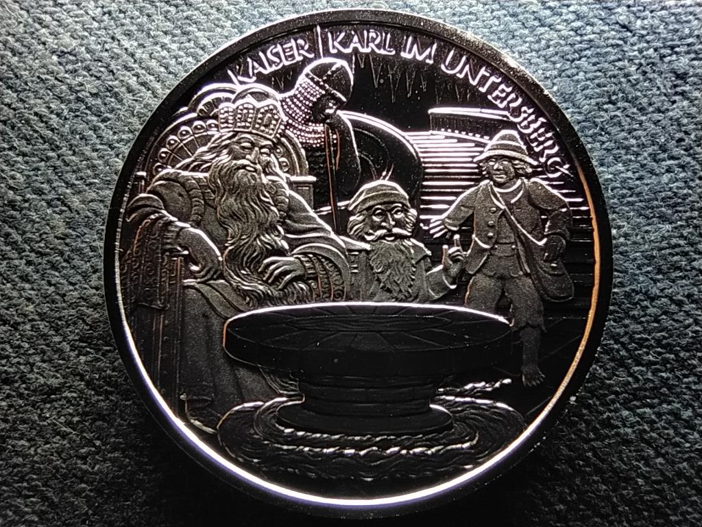 Ausztria Nagy K&aacute;roly Untersbergben .925 ez&uuml;st 10 Euro
