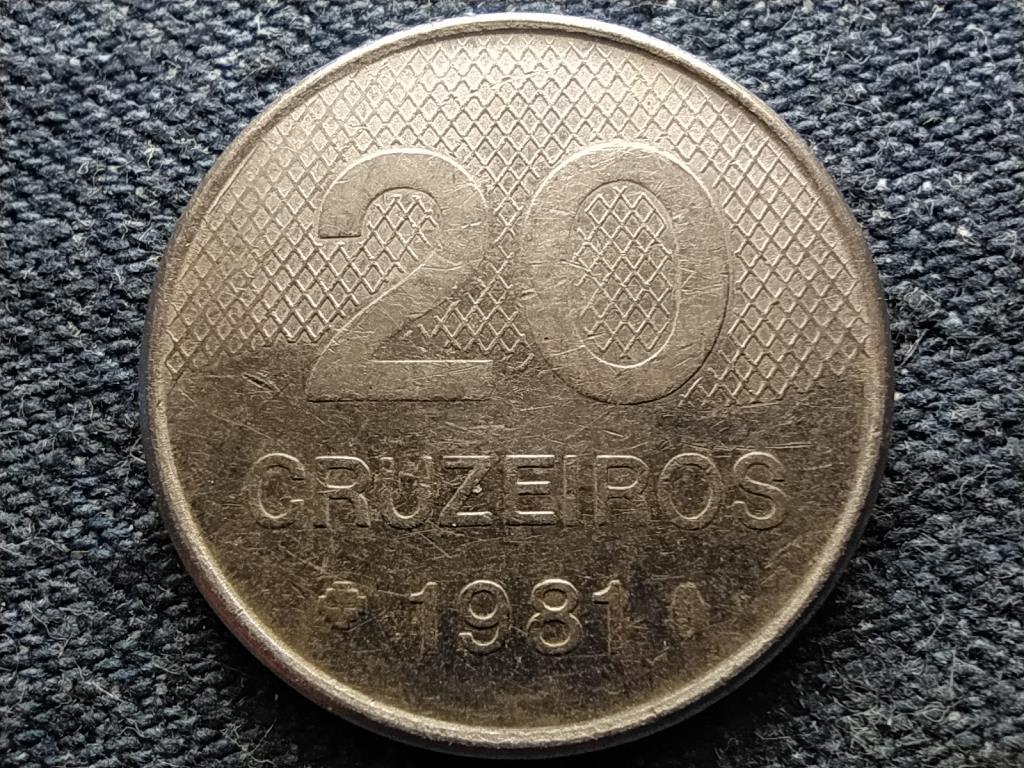 Braz&iacute;lia Brazil Sz&ouml;vets&eacute;gi K&ouml;zt&aacute;rsas&aacute;g (1967-0) 20 Cruzeiro
