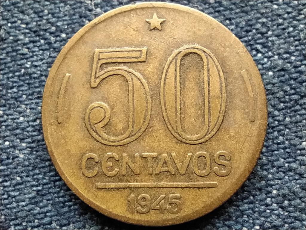 Braz&iacute;lia Get&uacute;lio Dornelles Vargas (1882-1954) 50 centav&oacute;