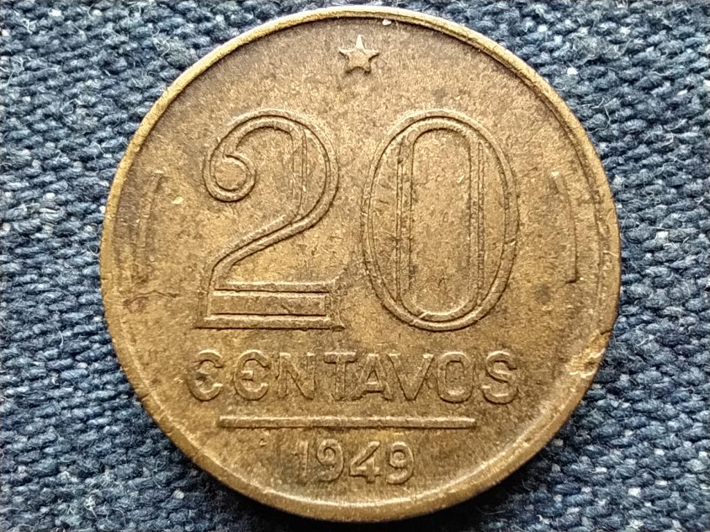 Braz&iacute;lia Ruy Barbosa (1849-1923) 20 centav&oacute;