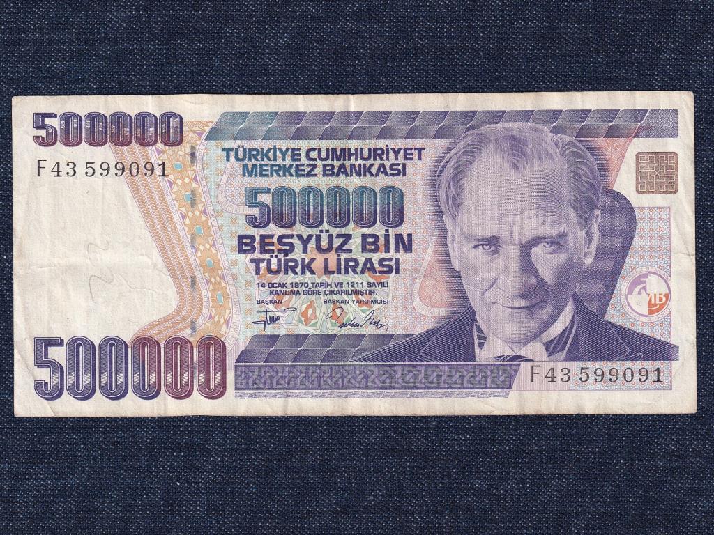 T&ouml;r&ouml;korsz&aacute;g 500000 L&iacute;ra bankjegy