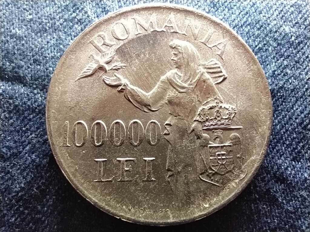Rom&aacute;nia I. Mih&aacute;ly (1927-1930) .700 ez&uuml;st 100000 Lej