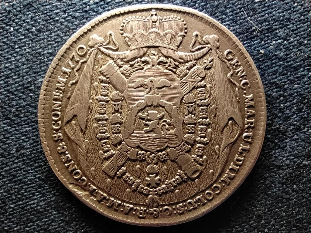 Horv&aacute;torsz&aacute;g Grof Karlo Batthy&aacute;ny b&aacute;n (1742-1756) ez&uuml;st 1/2 tall&eacute;r
