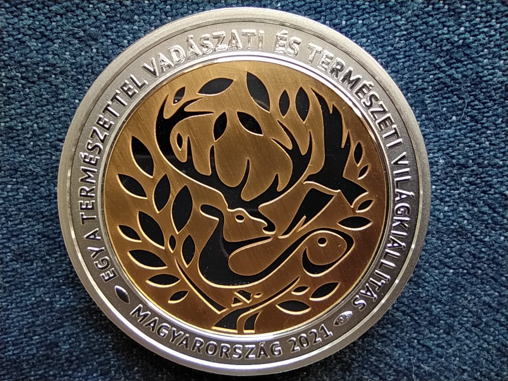 &bdquo;Egy a Term&eacute;szettel&rdquo; Vad&aacute;szati &eacute;s Term&eacute;szeti Vil&aacute;gki&aacute;ll&iacute;t&aacute;s .925 ez&uuml;st 15000 Forint