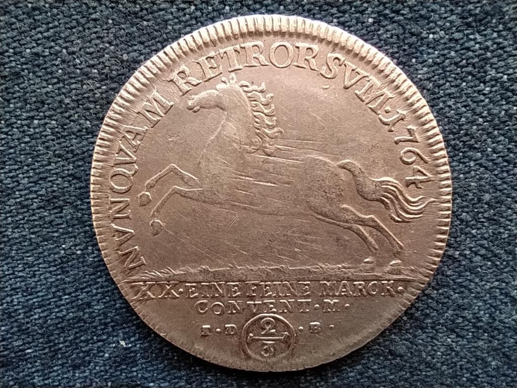 N&eacute;met &Aacute;llamok Brunswick-Wolfenb&uuml;ttel fejedelems&eacute;g I. K&aacute;roly .835 ez&uuml;st 2/3 tall&eacute;r
