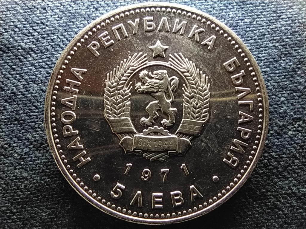 Bulg&aacute;ria Georgi S. Rakovski .900 ez&uuml;st 5 Leva