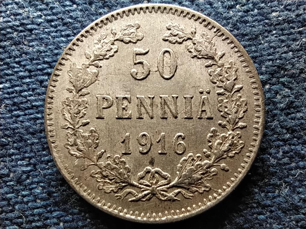 Finnorsz&aacute;g II. Mikl&oacute;s (1894-1917) .750 ez&uuml;st 50 penni