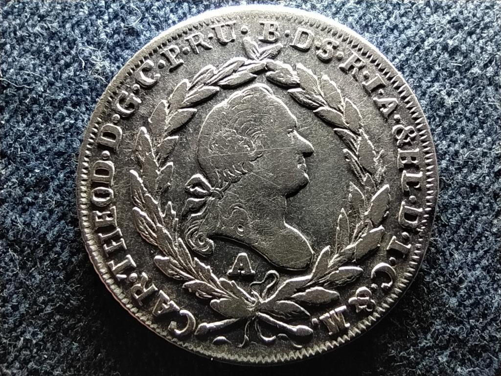 Bajororsz&aacute;g K&aacute;roly Tivadar pfalzi &eacute;s bajor v&aacute;laszt&oacute;fedejelem (1777-1799) ez&uuml;st 20 krajc&aacute;r