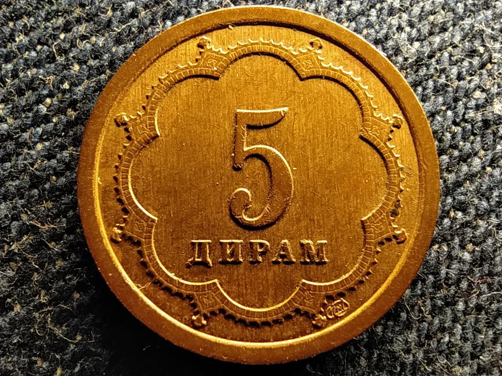 T&aacute;dzsikiszt&aacute;n 5 diram