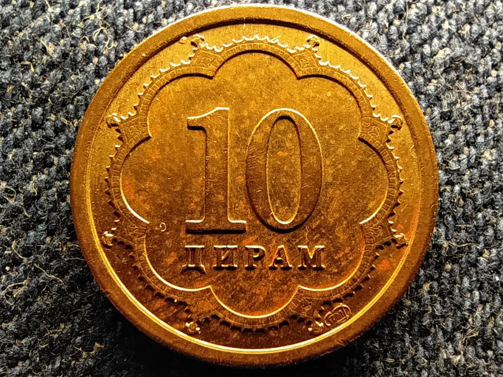 T&aacute;dzsikiszt&aacute;n 10 diram
