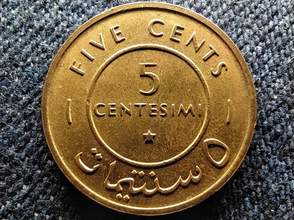 Szom&aacute;lia 5 centesimi