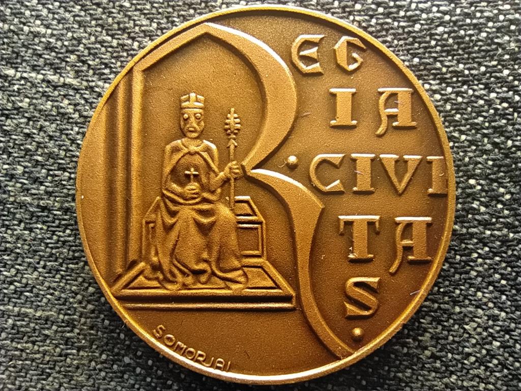 Magyar v&aacute;rosok bronz &eacute;rem Sz&eacute;kesfeh&eacute;rv&aacute;r, Szent Istv&aacute;n